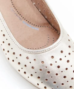 Ballerines Climatyl dessus cuir perforé