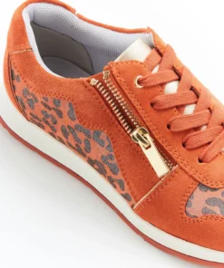 Baskets à lacets très légères, imprimé animalier