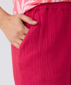 Bermuda en gaze de coton