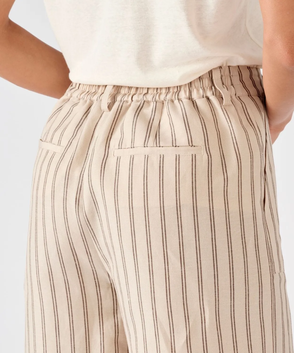 Bermuda en mélange lin et viscose
