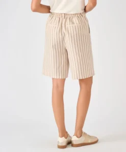 Bermuda en mélange lin et viscose