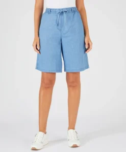 Bermuda tissu chambray