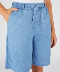 Bermuda tissu chambray