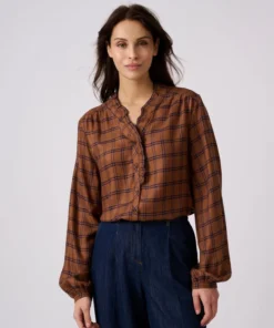 Blouse à carreaux