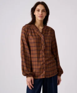 Blouse à carreaux