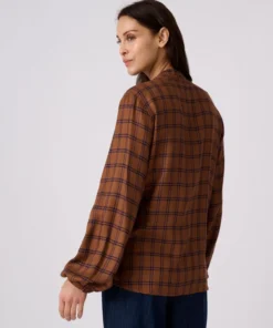 Blouse à carreaux