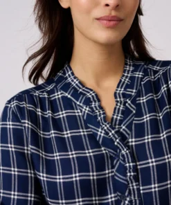 Blouse à carreaux