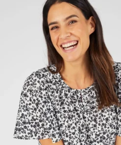 Blouse crêpe reliéfé