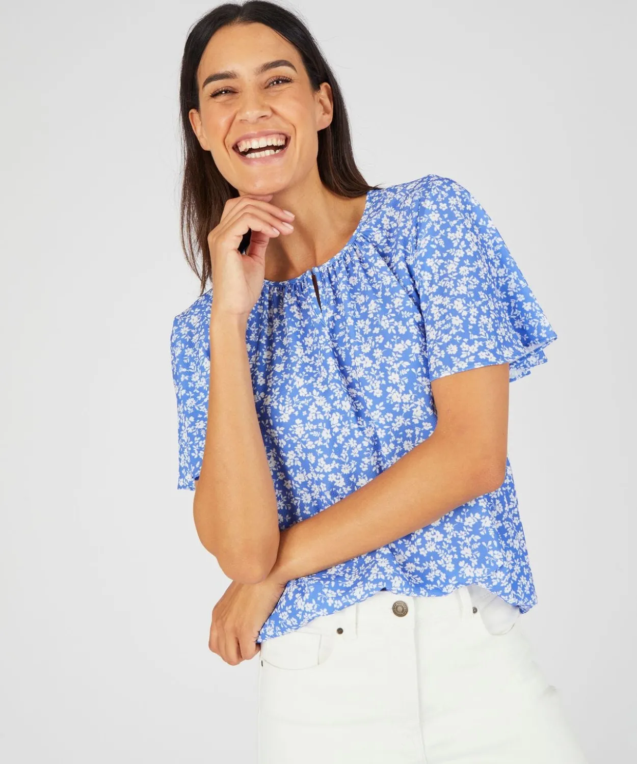 Blouse crêpe reliéfé