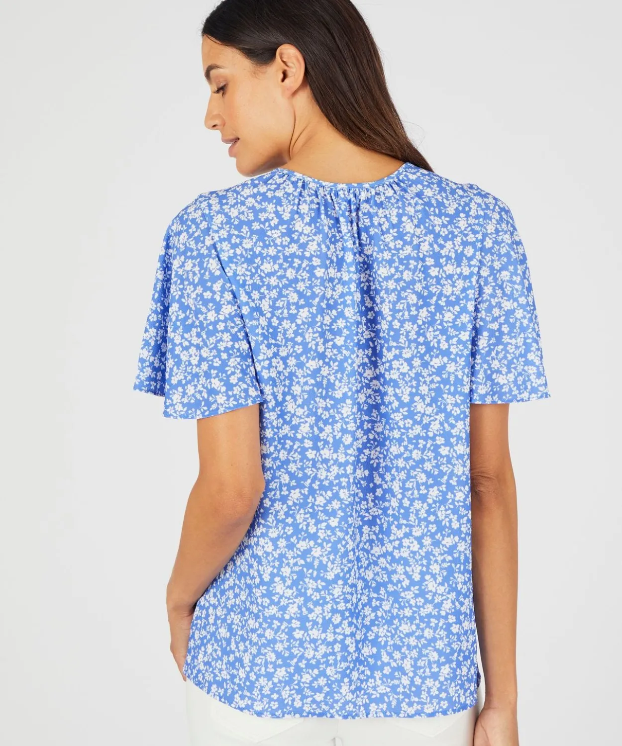 Blouse crêpe reliéfé
