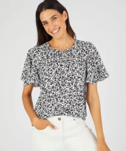 Blouse crêpe reliéfé