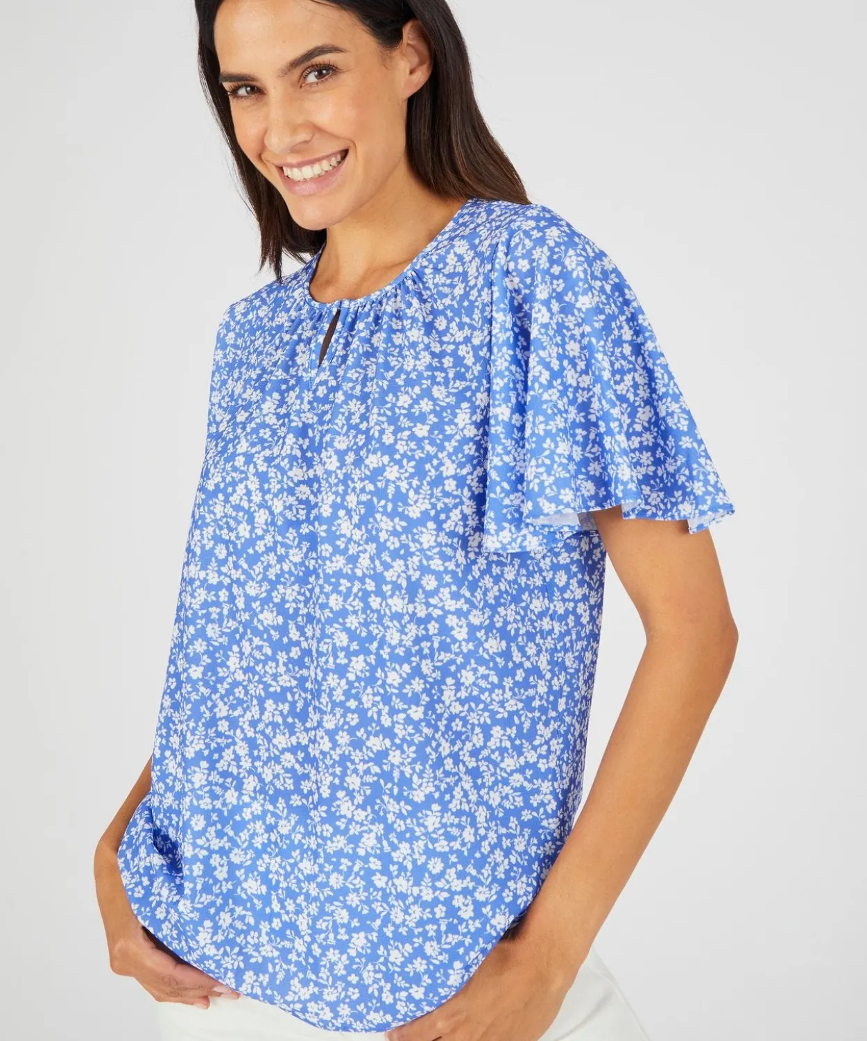 Blouse crêpe reliéfé