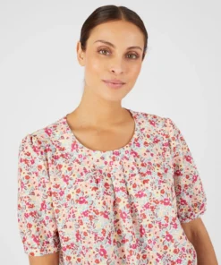Blouse crêpe reliéfé stretch