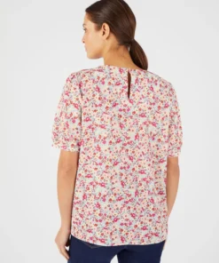 Blouse crêpe reliéfé stretch