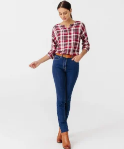 Blouse flanelle à carreaux