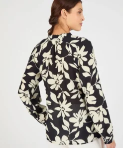 Blouse fluide bicolore