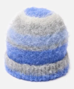 Bonnet maille moelleuse rayée