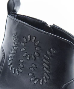 Bottines dessus cuir mouton