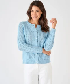 Cardigan maille ajourée