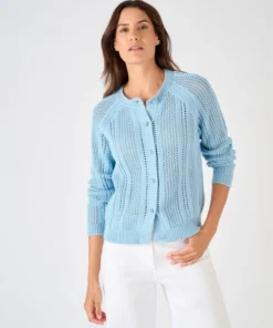 Cardigan maille ajourée