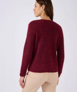 Cardigan maille perlée mélange alpaga