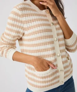 Cardigan uni ou rayé