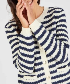 Cardigan uni ou rayé