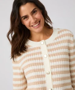 Cardigan uni ou rayé
