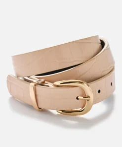 Ceinture embossée motif animalier