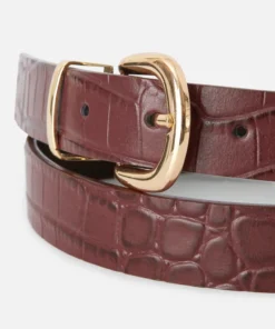 Ceinture embossée motif animalier