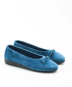 Chaussons aspect velours