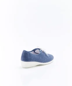 Chaussons à lacets en toile