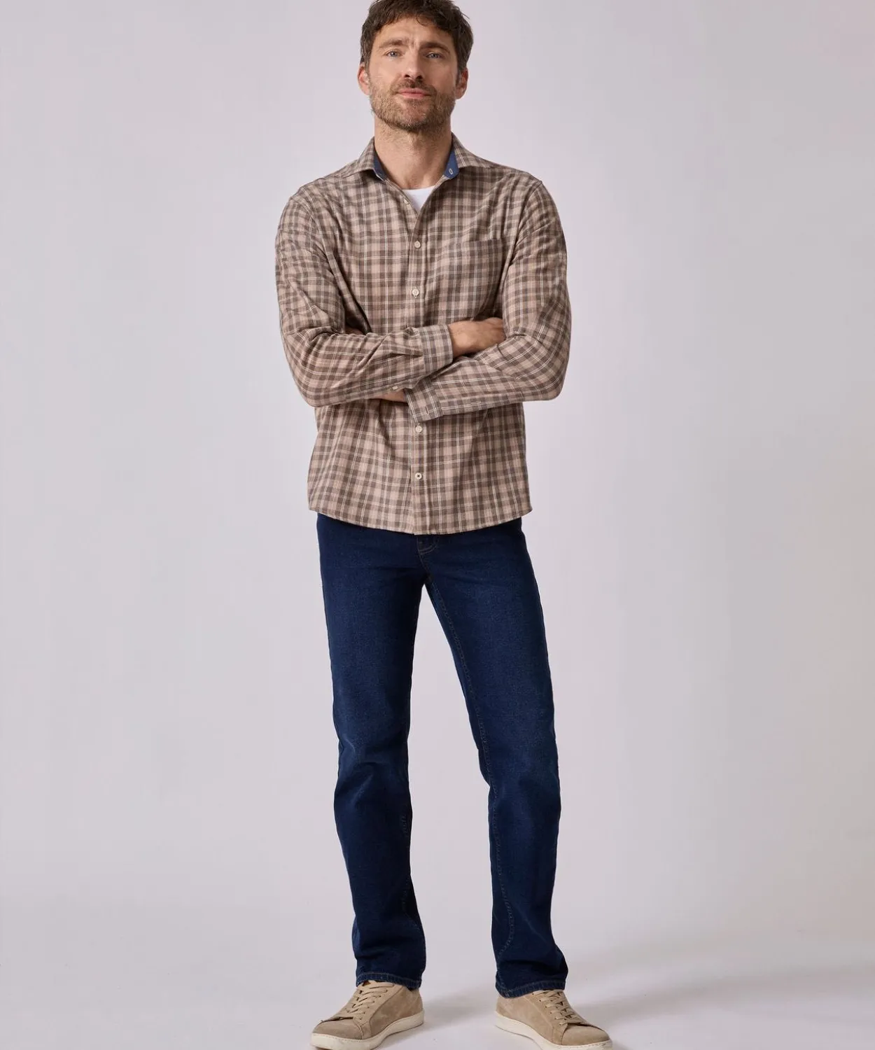 Chemise à carreaux Thermolactyl en flanelle