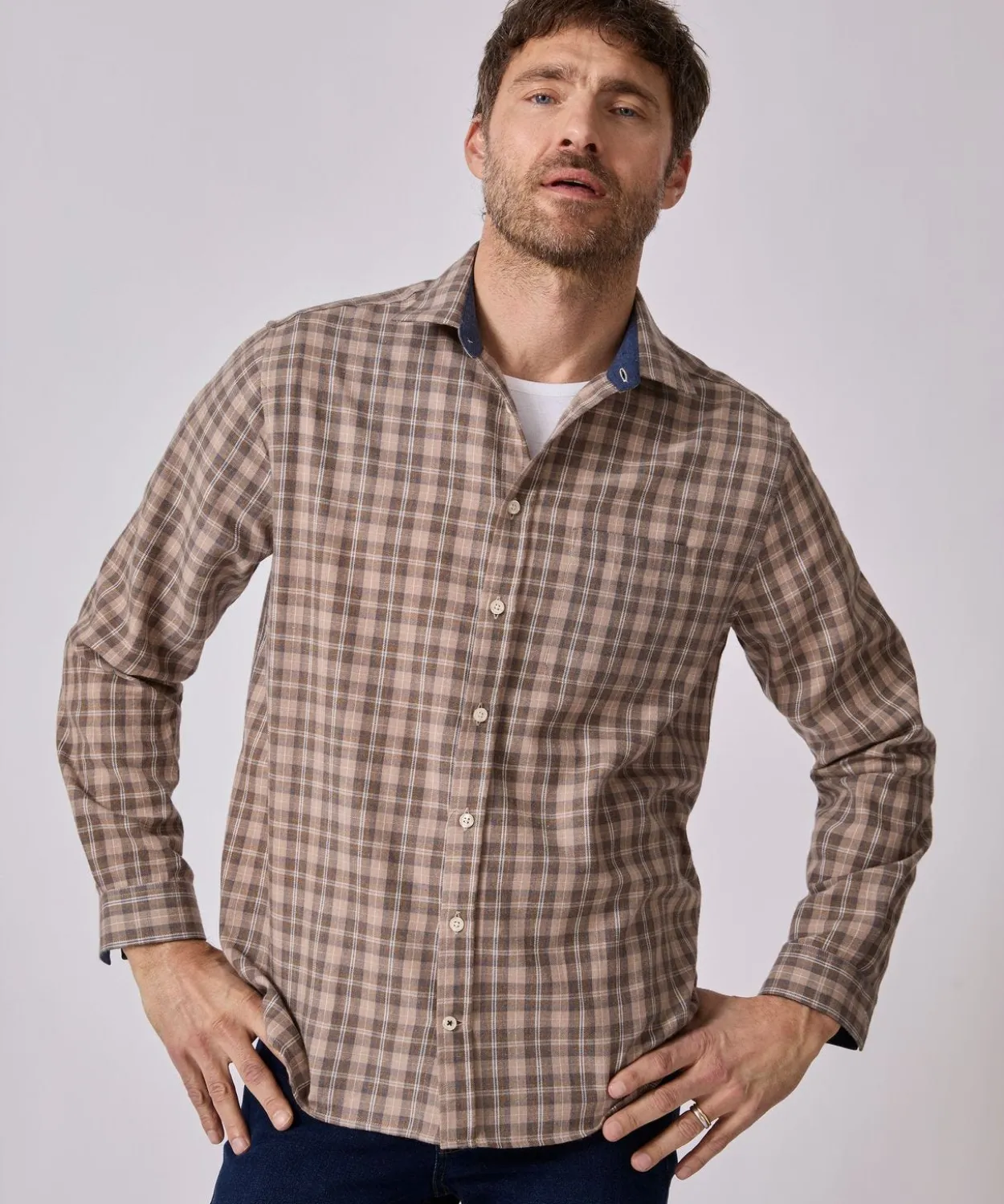Chemise à carreaux Thermolactyl en flanelle