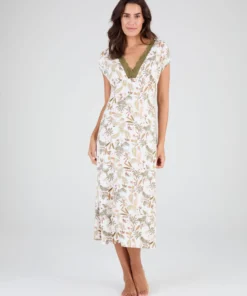 Chemise de nuit col dentelle