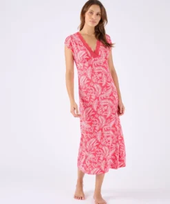 Chemise de nuit col dentelle