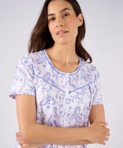 Chemise de nuit en maille jersey pur coton
