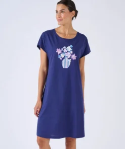 Chemise de nuit en pur coton