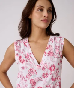 Chemise de nuit en pur coton peigné