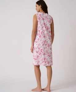 Chemise de nuit en pur coton peigné