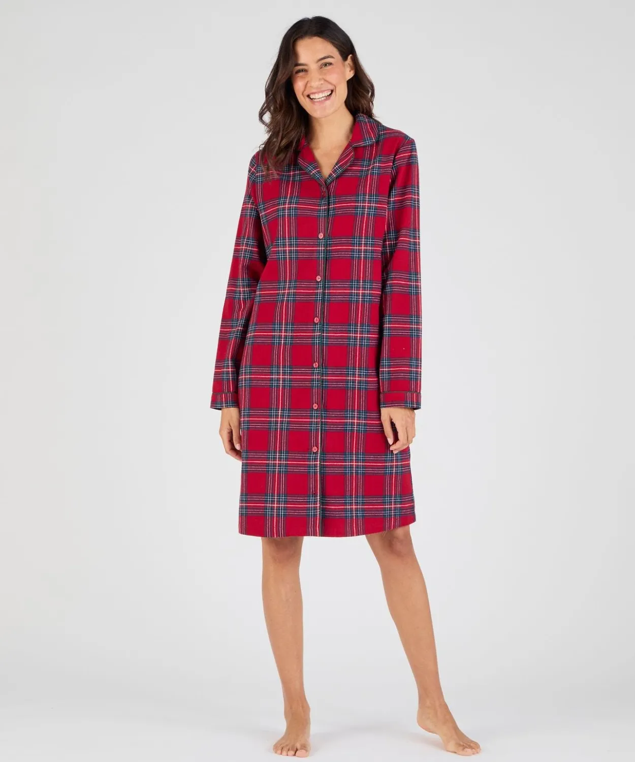 Chemise de nuit flanelle pur coton