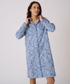 Chemise de nuit flanelle pur coton