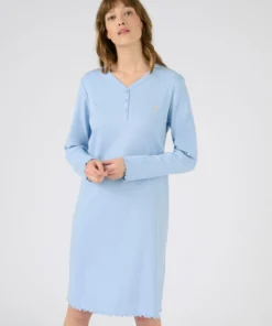 Chemise de nuit maille côtelée