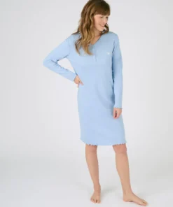 Chemise de nuit maille côtelée