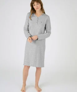 Chemise de nuit maille côtelée
