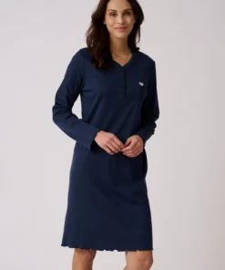 Chemise de nuit maille côtelée