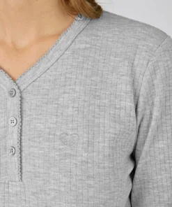 Chemise de nuit maille côtelée