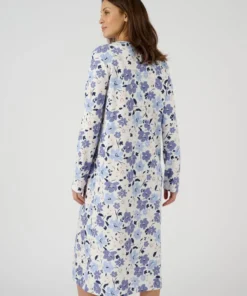 Chemise de nuit maille côtelée, intérieur légèrement gratté