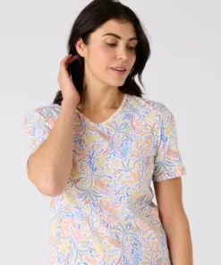 Chemise de nuit maille jersey pur coton peigné