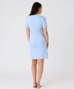 Chemise de nuit maille jersey pur coton peigné